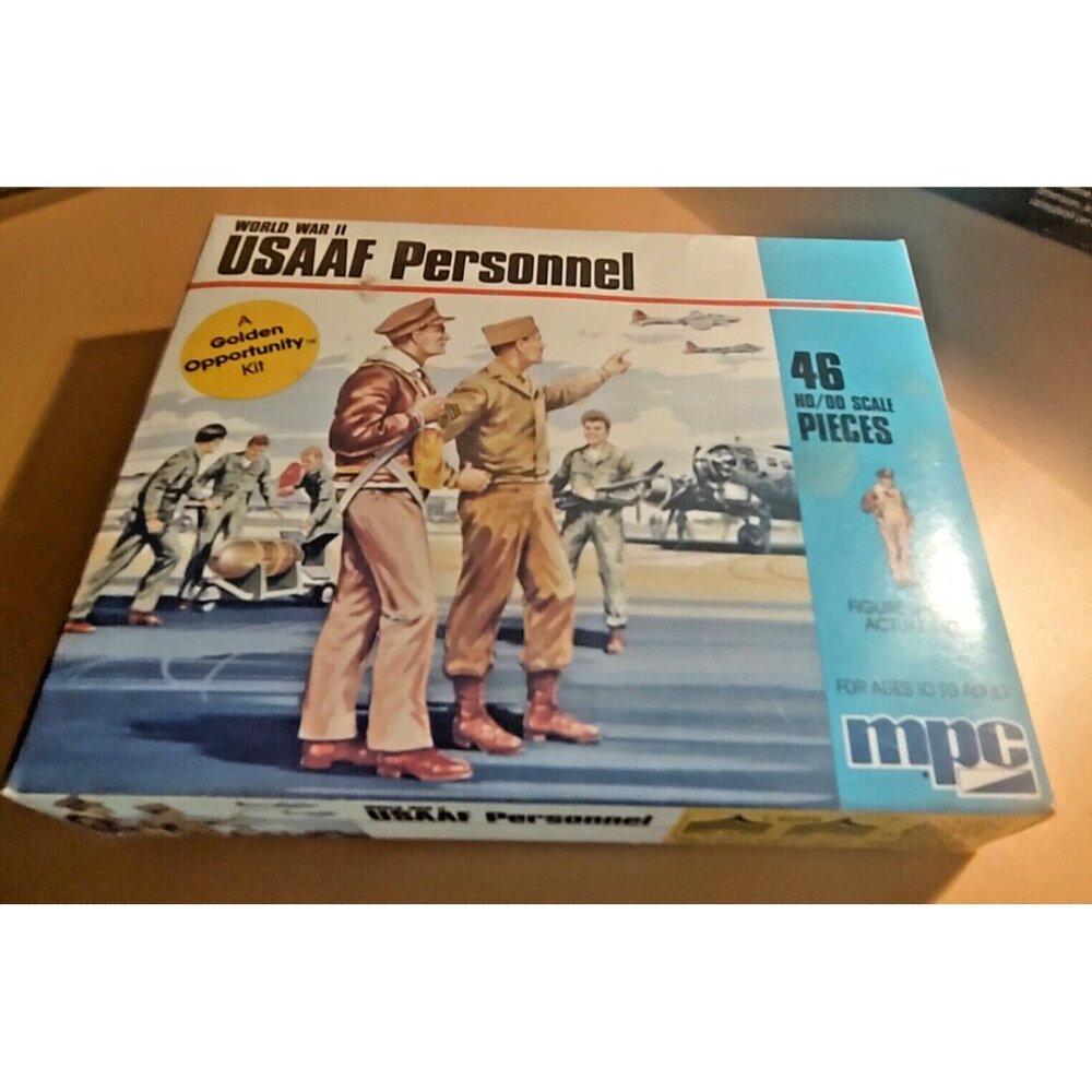 MPC 1/72 USAFF Personnel World War II Figures 46 pcs #1-6009 1982